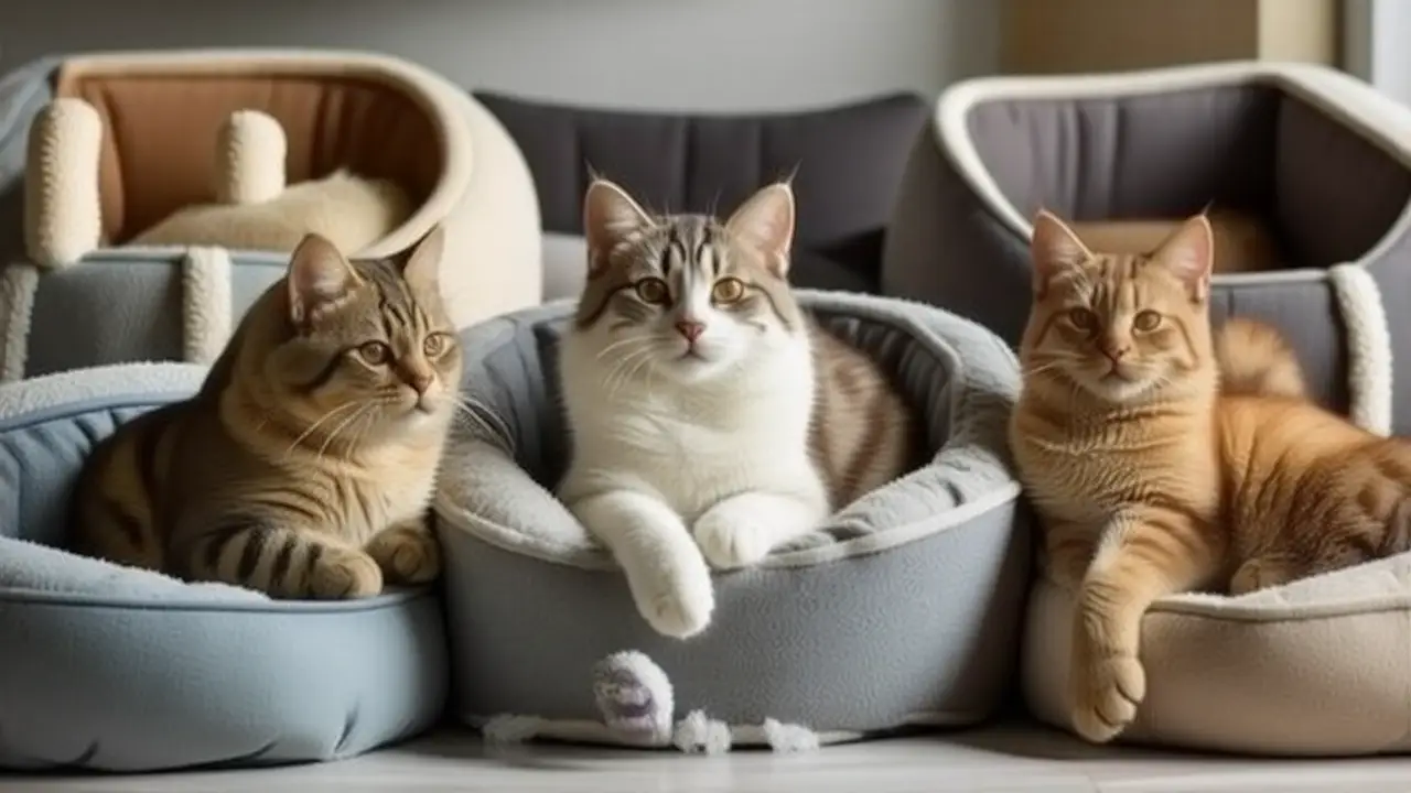 Camas de gato: confort y ternura visual
