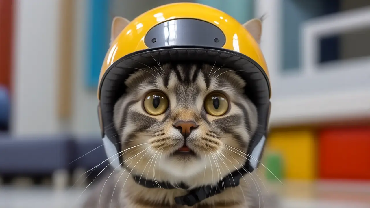Casco para gato: estilo, seguridad y confort