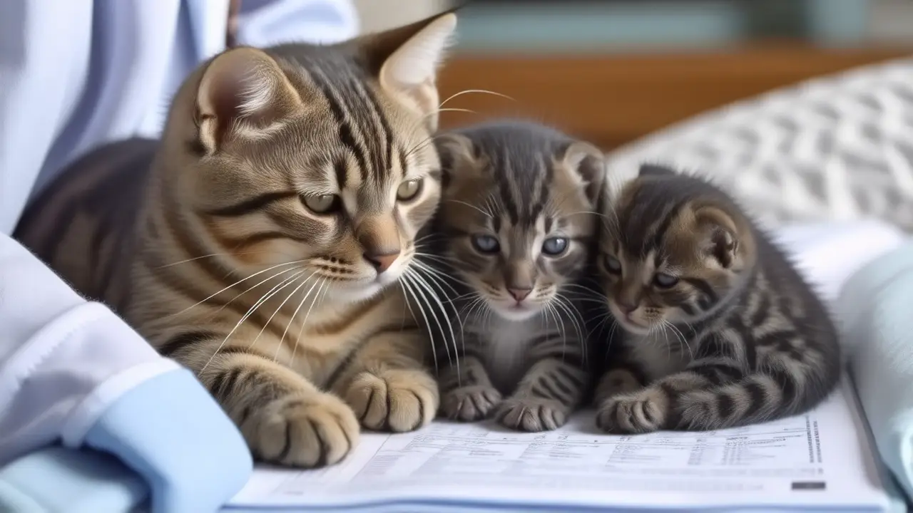 Gata preñada recibe atención veterinaria crucial