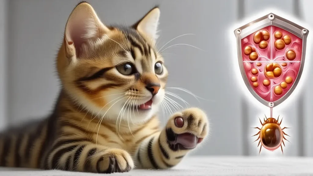 Gato sano y feliz para portada