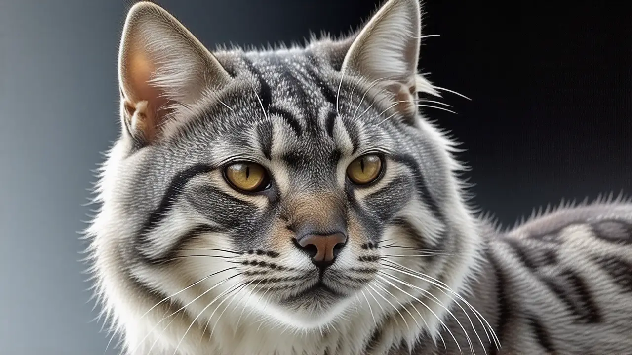 Gato Lykoi: apariencia de lobo, misterioso y detallado